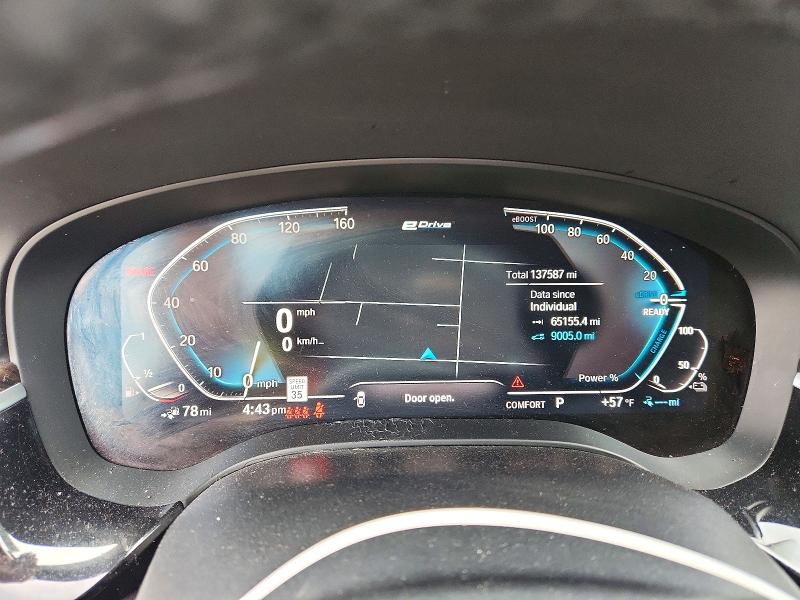 2020 BMW 5er VIN WBAJA9C00LCD06815 COPART salvage auction — MECHANICAL, Tx - Certificate Of Title, sold $3,250 on 2026-07-28 (photo 9)