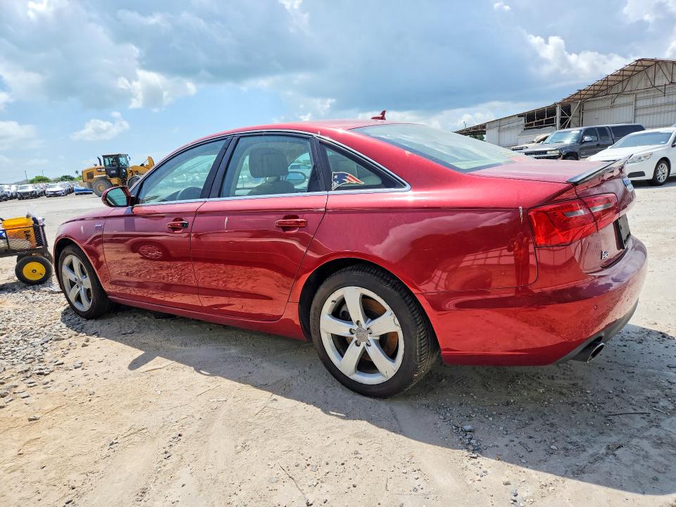 2012 Audi A6 VIN WAUGGAFC6CN157618 COPART salvage auction — WATER/FLOOD, Tx - Salvage Title-Flood Damage, sold $300 on 2026-07-14 (photo 2)