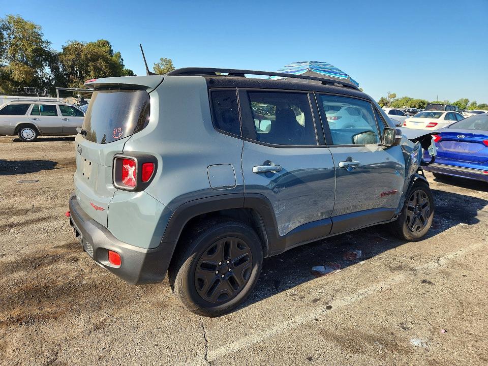 2018 Jeep Renegade VIN ZACCJBCB4JPJ00355 COPART salvage auction — FRONT END, Ca - Salvage Certificate, sold $80 on 2026-07-28 (photo 3)