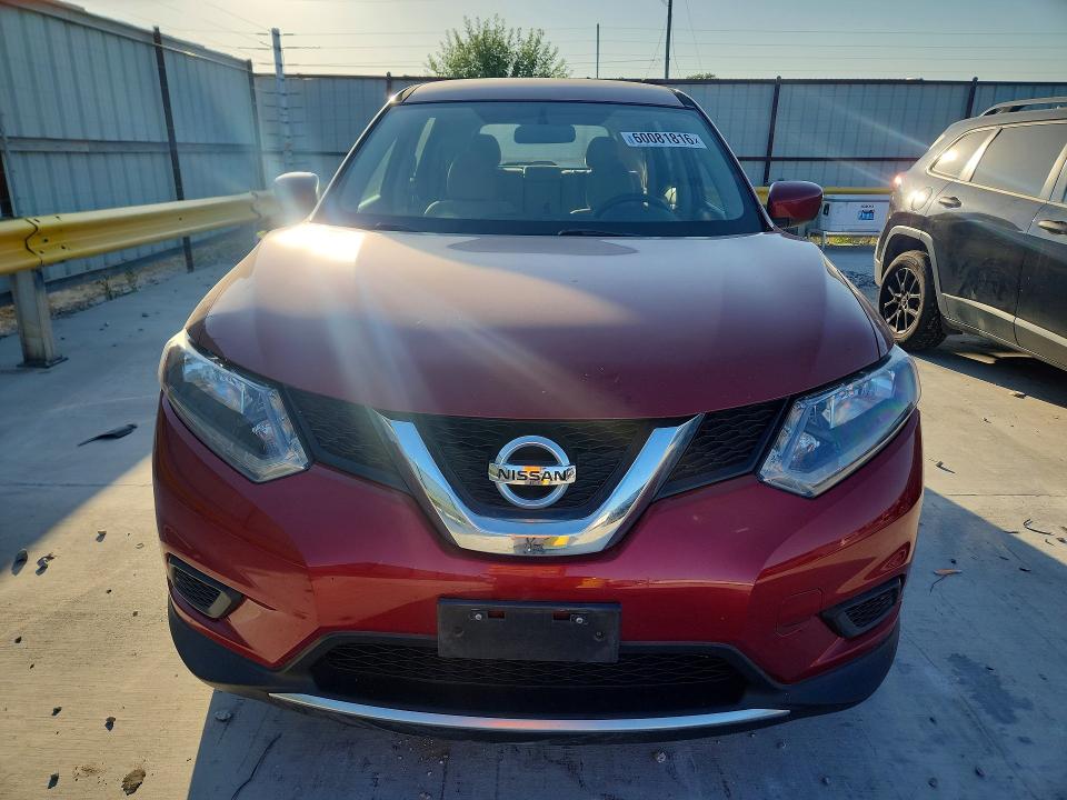 2016 Nissan Rogue VIN JN8AT2MT7GW012590 COPART salvage auction — NORMAL WEAR, Tx - Certificate Of Title, sold $1,150 on 2026-07-10 (photo 5)