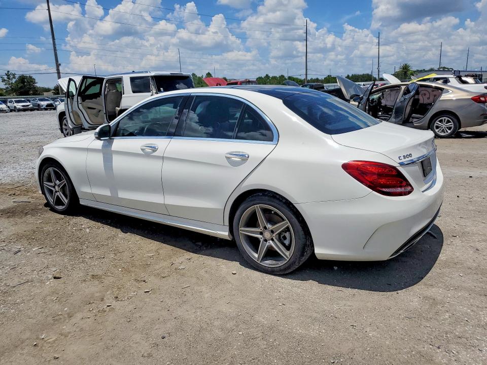 2016 Mercedes-benz C-klasse VIN WDDWF4KBXGR130345 COPART salvage auction — UNDERCARRIAGE, Fl - Cert Of Title Slvg Rebuildable, sold $4,650 on 2026-08-04 (photo 2)