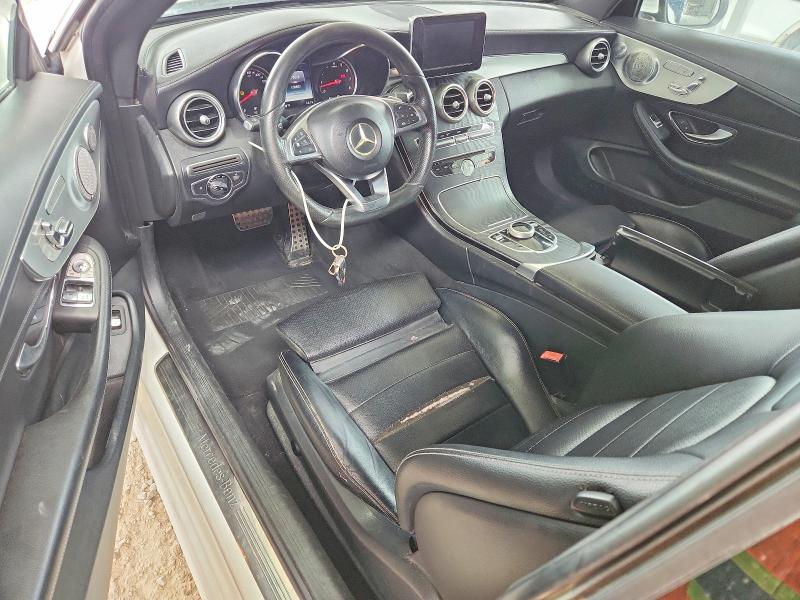 2017 Mercedes-benz C-klasse VIN WDDWJ4JB3HF392677 COPART salvage auction — MINOR DENT/SCRATCHES, Salvage Title, sold $3,100 on 2026-08-12 (photo 8)