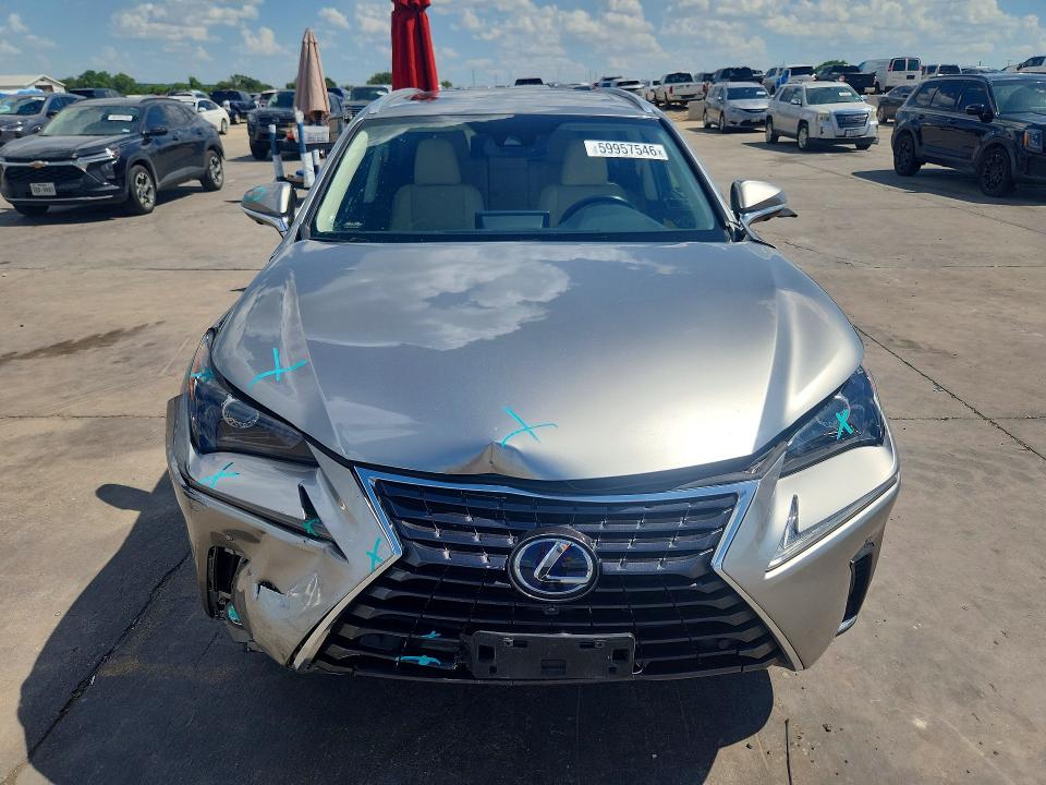 2020 Lexus Nx VIN JTJGJRDZ0L2133145 COPART salvage auction — FRONT END, Tx - Salvage Vehicle Title, sold $7,500 on 2026-07-23 (photo 5)