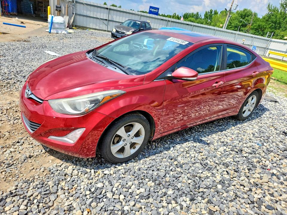 2016 Hyundai Elantra VIN 5NPDH4AE4GH777631 COPART salvage auction — NORMAL WEAR, Tn - Certificate Of Title, sold $1,275 on 2026-07-19 (photo 1)