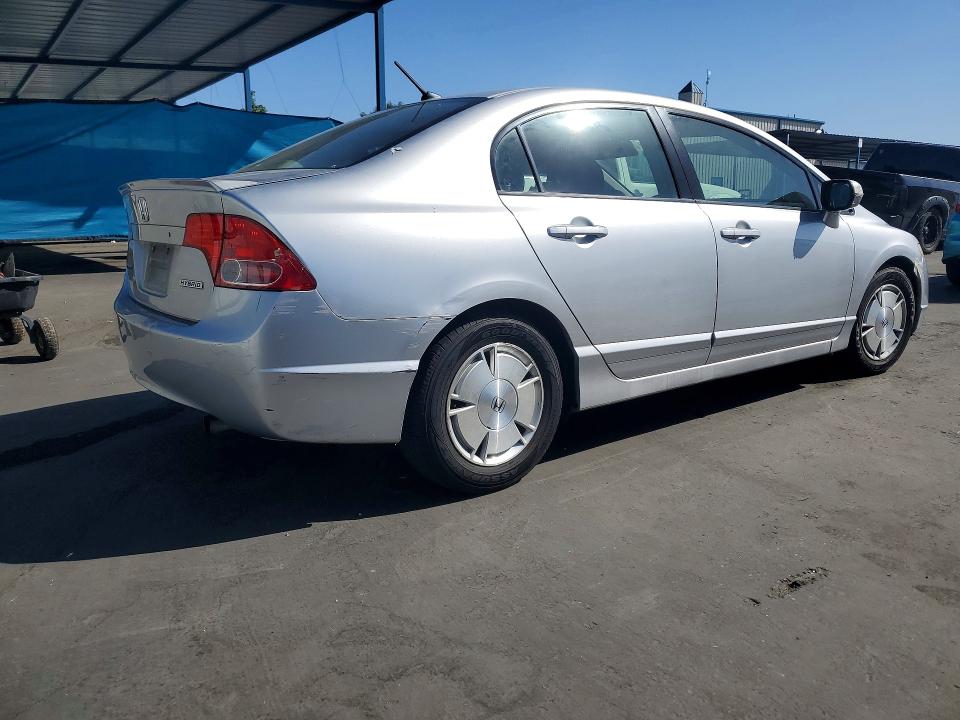 2006 Honda Civic hybrid VIN JHMFA36246S016862 COPART salvage auction — MINOR DENT/SCRATCHES, CA - DIS/DLR/EXP ONLY CLEAN TITLE, sold $575 on 2026-07-21 (photo 3)