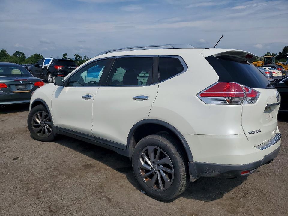 2016 Nissan Rogue VIN KNMAT2MVXGP712479 COPART salvage auction — FRONT END, Pa - Certificate Of Salvage, sold $1,750 on 2026-07-17 (photo 2)