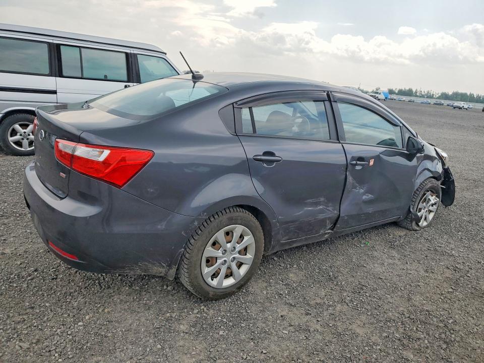 2013 Kia Rio VIN KNADM4A33D6131963 COPART salvage auction — FRONT END, On - Permit No Brand - Unfit, sold $225 on 2026-07-28 (photo 3)