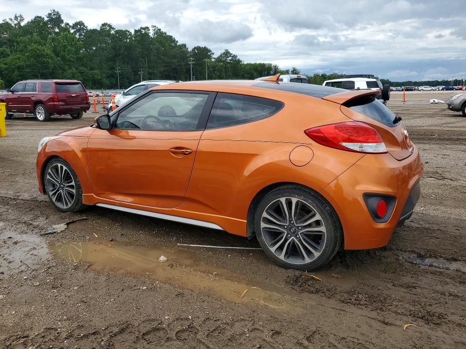 2016 Hyundai Veloster VIN KMHTC6AE1GU302736 COPART salvage auction — MINOR DENT/SCRATCHES, LA - CERTIFICATE OF TITLE, sold $1,250 on 2026-07-17 (photo 2)