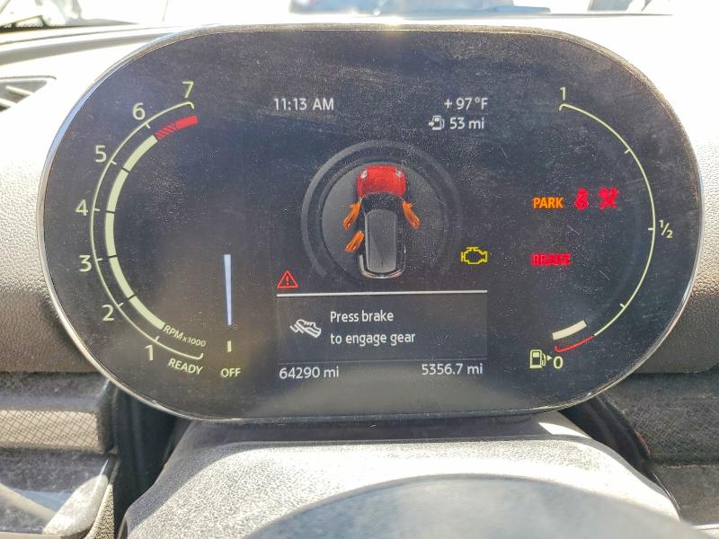 2021 Mini Cooper VIN WMWLV7C06M2N42715 COPART salvage auction — FRONT END, Tx - Certificate Of Title, sold $2,550 on 2026-07-31 (photo 9)