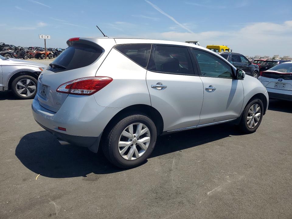 2014 Nissan Murano VIN JN8AZ1MWXEW500870 COPART salvage auction — MINOR DENT/SCRATCHES, Ca - Dis/Dlr/Exp Only Clean Title, sold $175 on 2026-07-20 (photo 3)