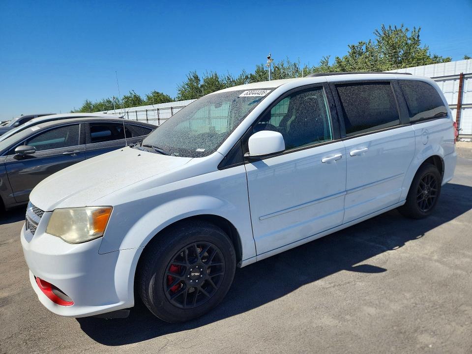 2014 Dodge Caravan VIN 2C4RDGCG5ER344885 COPART salvage auction — MINOR DENT/SCRATCHES, Ca - Dis/Dlr/Exp Only Clean Title, sold $725 on 2026-09-21 (photo 1)