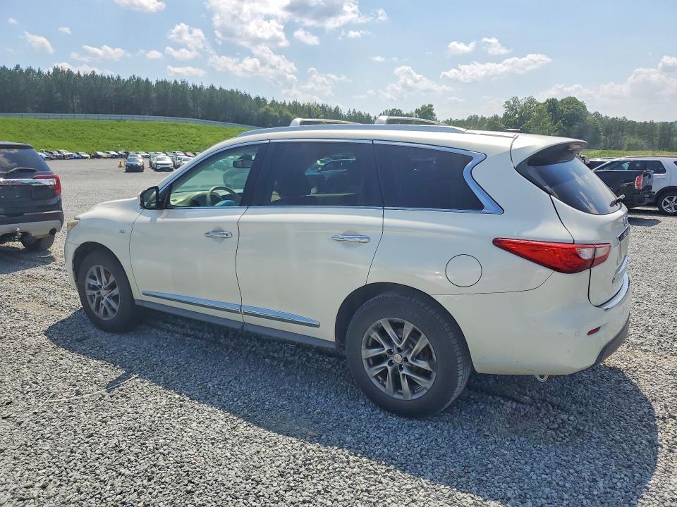 2014 Infiniti Qx60 VIN 5N1AL0MNXEC532987 COPART salvage auction — UNDERCARRIAGE, NC - SALVAGE CERTIFICATE OF TITLE (P), sold $200 on 2026-07-23 (photo 2)
