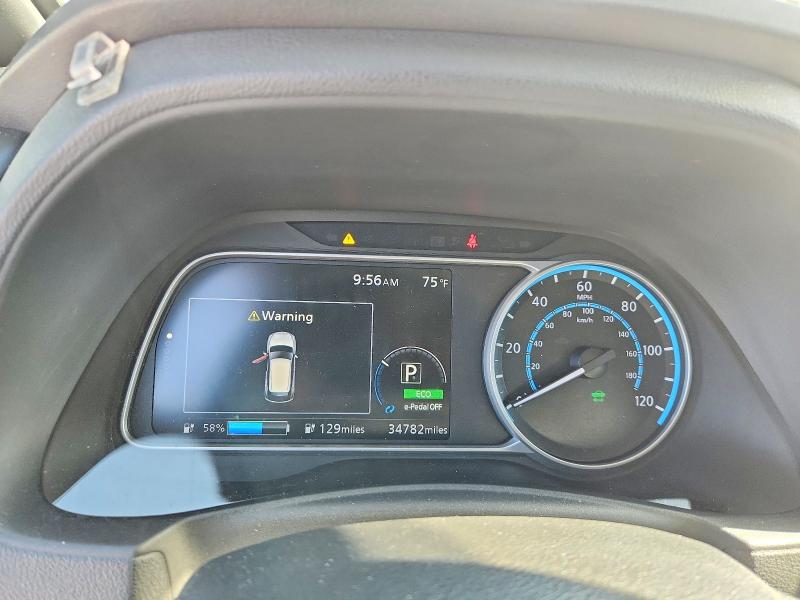 2022 Nissan Leaf VIN 1N4BZ1DV7NC556229 COPART salvage auction — REAR END, Ga - Cert Of Title-Salvage, sold $8,300 on 2026-09-17 (photo 9)