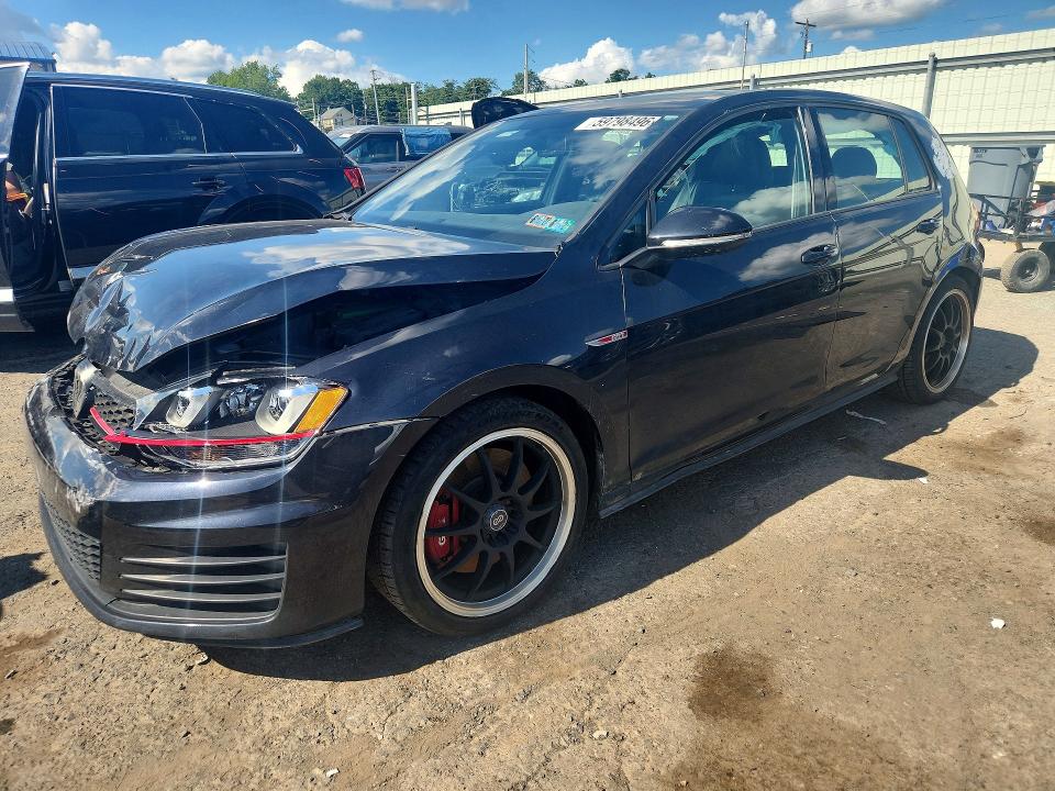 2017 Volkswagen Gti VIN 3VW547AU2HM050649 COPART salvage auction — FRONT END, Pa - Certificate Of Salvage, sold $2,550 on 2026-07-24 (photo 1)