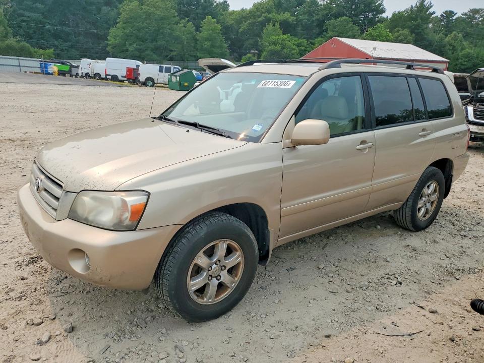 2007 Toyota Highlander VIN JTEHP21A570211136 COPART salvage auction — NORMAL WEAR, Ma - Certificate Of Title, sold $550 on 2026-07-20 (photo 1)