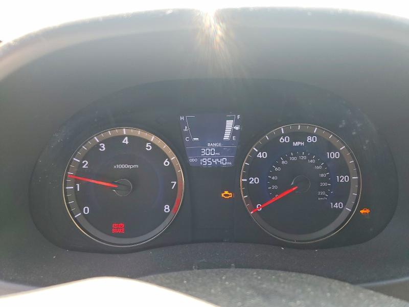 2014 Hyundai Accent VIN KMHCT4AE6EU637878 COPART salvage auction — REAR END, Ma - Cert Of Title-Reconstrctd Coll, sold $400 on 2026-07-31 (photo 9)