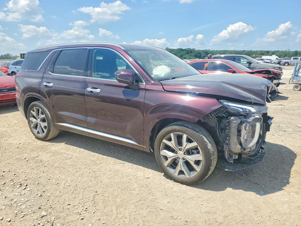 2021 Hyundai Palisade VIN KM8R54HE8MU283953 COPART salvage auction — FRONT END, Mo - Salvage Certificate Of Title, sold $100 on 2026-07-30 (photo 4)