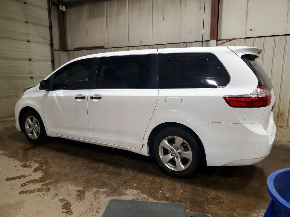 2015 Toyota Sienna VIN 5TDZK3DC1FS563362 COPART salvage auction — FRONT END, PA - CERTIFICATE OF SALVAGE, sold $2,050 on 2026-07-31 (photo 2)