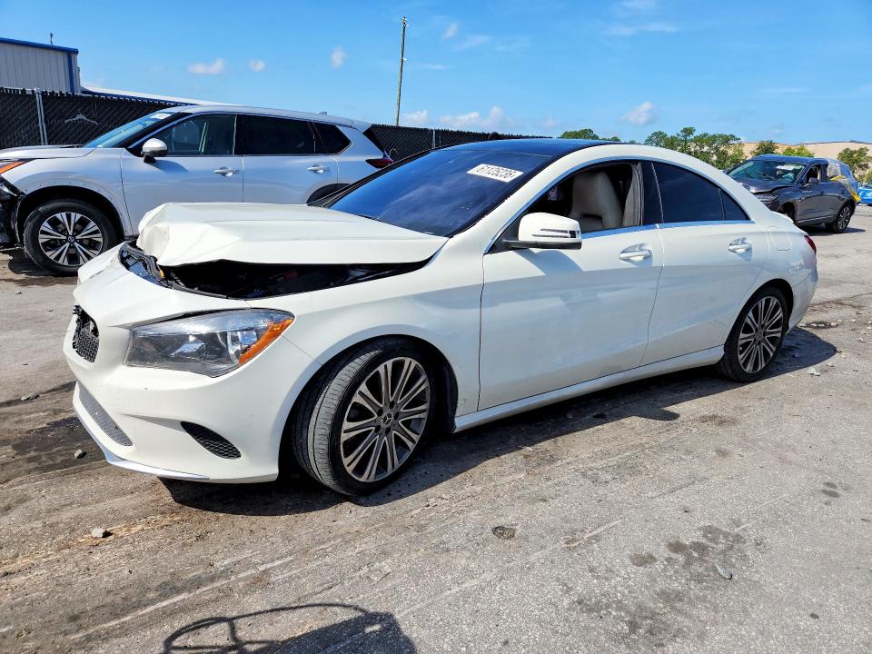 2018 Mercedes-benz Cla-klasse VIN WDDSJ4EB7JN592613 COPART salvage auction — FRONT END, Fl - Cert Of Title Slvg Rebuildable, sold $2,150 on 2026-08-11 (photo 1)