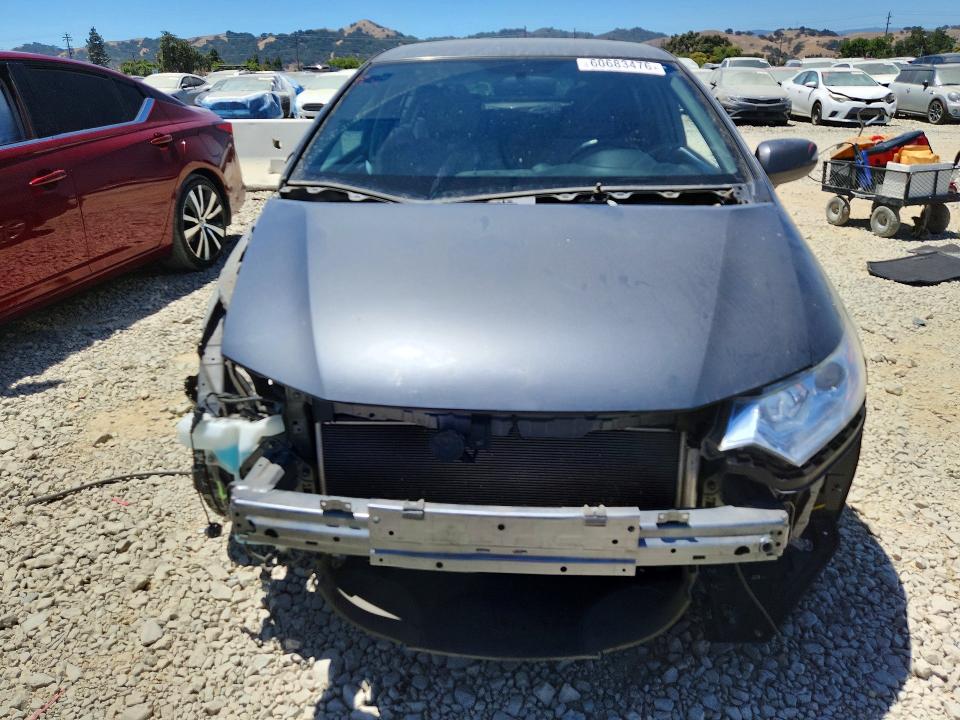 2012 Honda Insight VIN JHMZE2H74CS003027 COPART salvage auction — FRONT END, CA - SALVAGE CERTIFICATE, sold $950 on 2026-07-16 (photo 5)