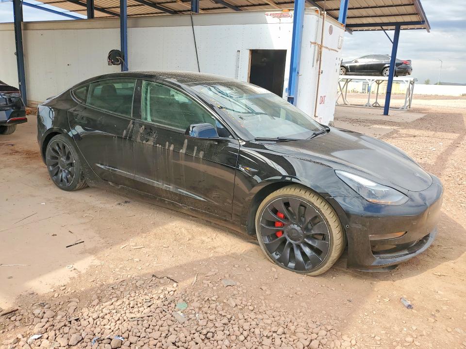 2022 Tesla Model 3 VIN 5YJ3E1ECXNF296385 COPART salvage auction — FRONT END, Az - Cert Of Title - Salvage, sold $7,000 on 2026-07-30 (photo 4)
