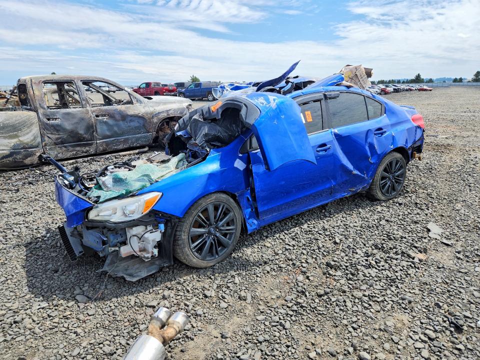 2018 Subaru Wrx VIN JF1VA1A69J9832449 COPART salvage auction — ROLLOVER, Salvage Title, sold $600 on 2026-07-22 (photo 1)