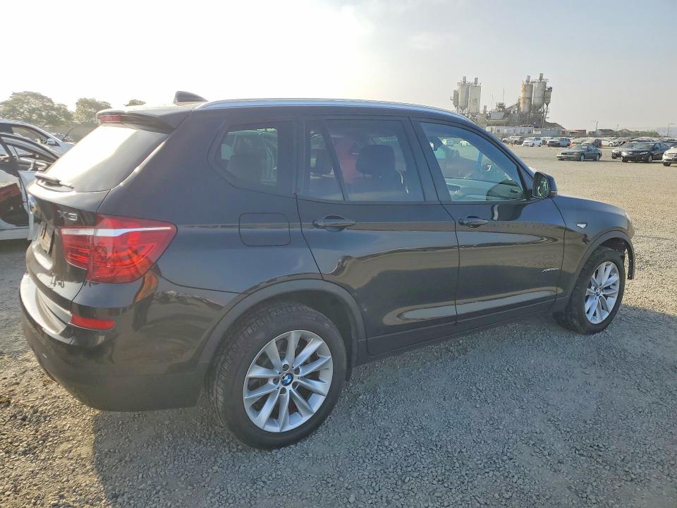 2016 BMW X3 VIN 5UXWY3C53G0N88190 COPART salvage auction — FRONT END, Ca - Salvage Certificate, sold $4,100 on 2026-07-24 (photo 3)