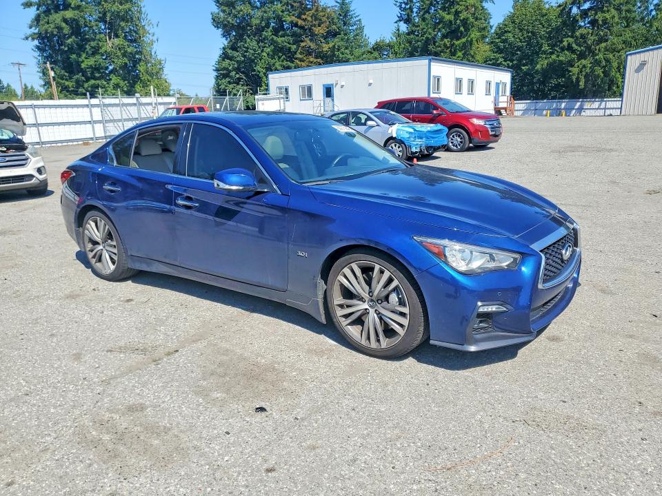 2018 Infiniti Q50 VIN JN1EV7AP9JM358528 COPART salvage auction — REAR END, Salvage Title, sold $9,100 on 2026-07-20 (photo 4)