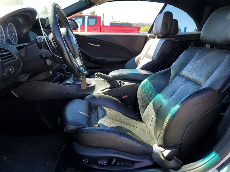 2010 BMW 6 series VIN WBAEB5C51AC225982 COPART salvage auction — MECHANICAL, CA - DIS/DLR/EXP ONLY CLEAN TITLE, sold $1,350 on 2026-07-10 (photo 7)
