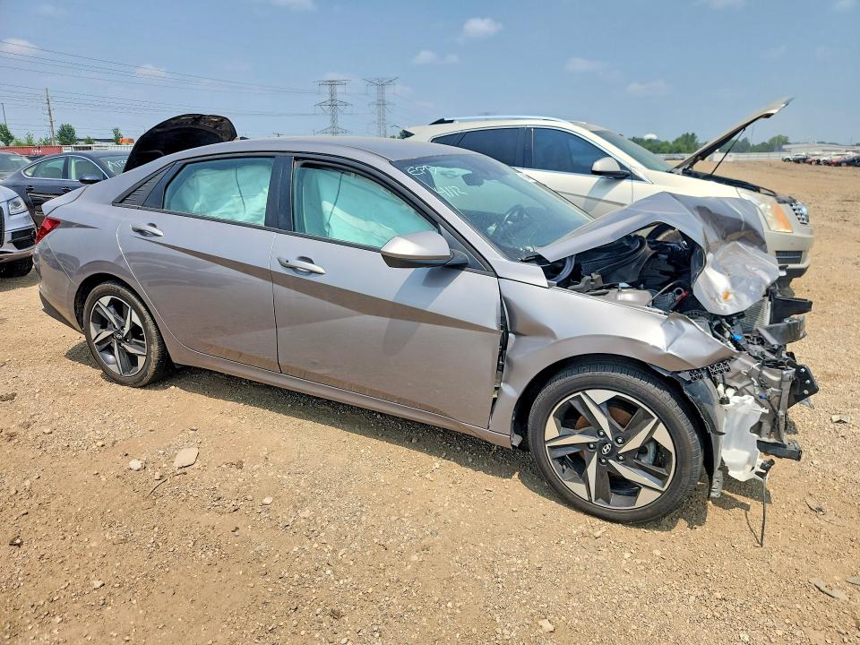 2023 Hyundai Elantra VIN KMHLS4AG2PU402708 COPART salvage auction — FRONT END, Salvage Title, sold $1,400 on 2026-07-30 (photo 4)