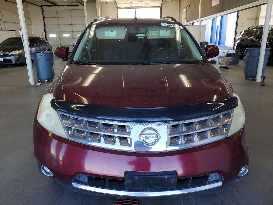 2006 Nissan Murano VIN JN8AZ08W06W530871 COPART salvage auction — FRONT END, WA - BILL OF SALE, sold $250 on 2026-07-24 (photo 5)