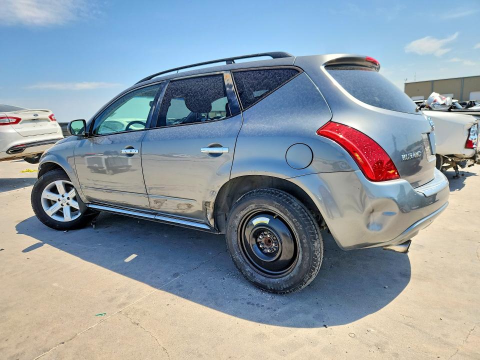 2007 Nissan Murano VIN JN8AZ08T47W505463 COPART salvage auction — UNDERCARRIAGE, TX - SALVAGE VEHICLE TITLE (P), sold $475 on 2026-07-09 (photo 2)
