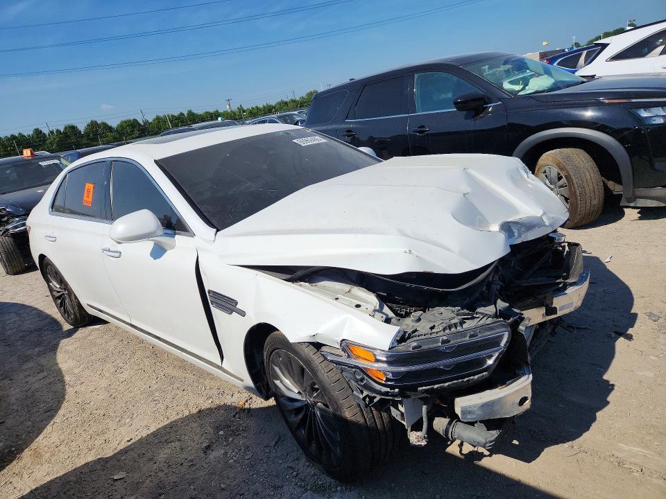 2020 Genesis G90 VIN KMTF34PA8LU081044 COPART salvage auction — FRONT END, In - Certificate Of Title, sold $1,700 on 2026-07-31 (photo 4)