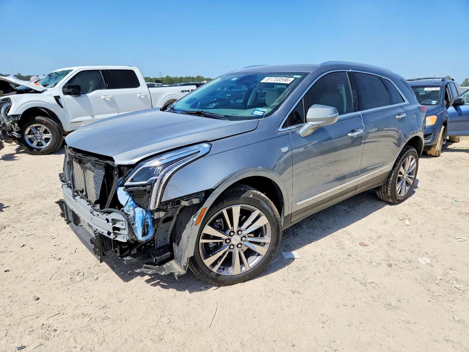 2024 Cadillac Xt5 VIN 1GYKNCRS1RZ744323 COPART salvage auction — FRONT END, Tx - Salvage Vehicle Title, sold $7,100 on 2026-08-07 (photo 1)