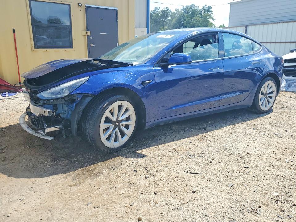 2022 Tesla Model 3 VIN 5YJ3E1EA3NF369885 COPART salvage auction — FRONT END, Fl - Certificate Of Title, sold $7,200 on 2026-07-15 (photo 1)