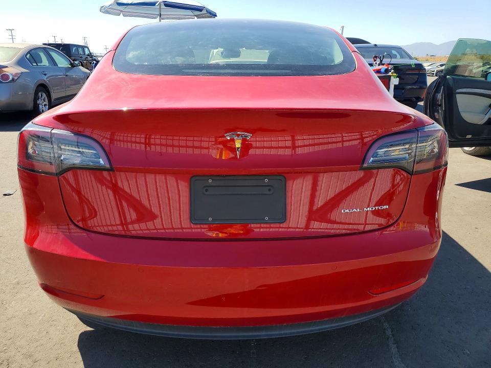 2022 Tesla Model 3 VIN 5YJ3E1EB1NF273763 COPART salvage auction — DAMAGE HISTORY, Ca - Salvage Certificate, sold $4,800 on 2026-07-22 (photo 6)