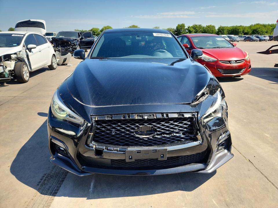 2020 Infiniti Q50 VIN JN1EV7AP6LM204622 COPART salvage auction — FRONT END, Tx - Salvage Vehicle Title, sold $7,700 on 2026-07-13 (photo 5)