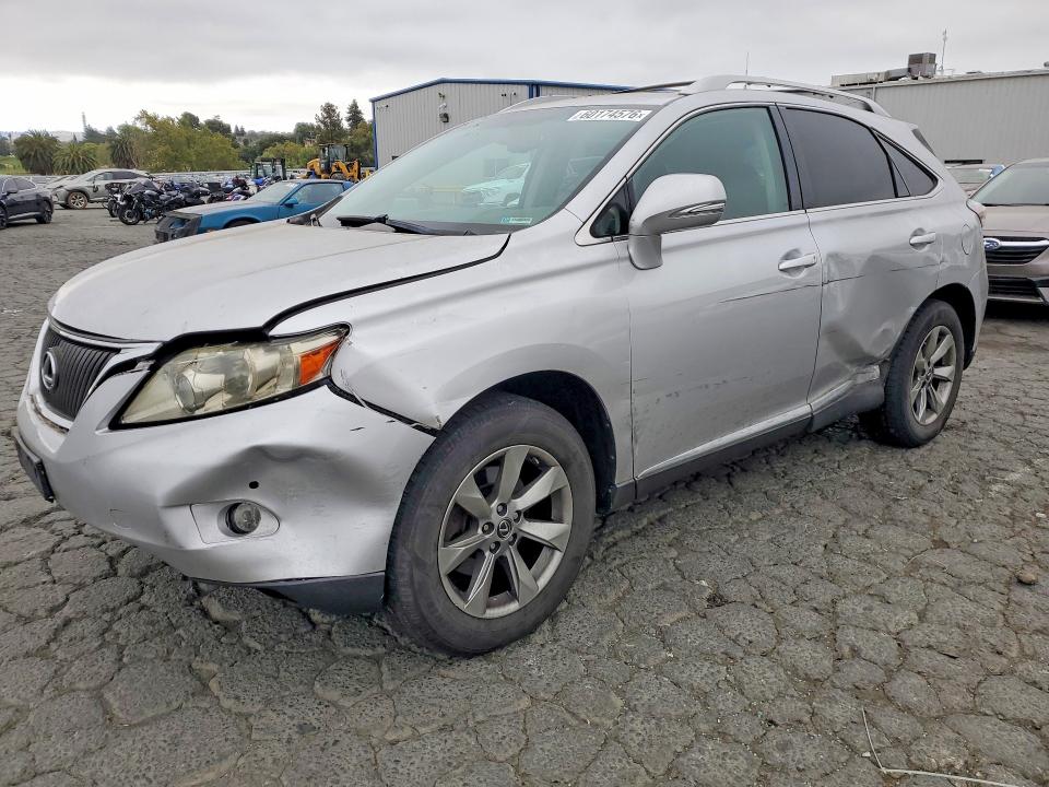 2011 Lexus Rx 350 VIN JTJBK1BA2B2011567 COPART salvage auction — SIDE, CA - SALVAGE CERTIFICATE, sold $2,150 on 2026-07-24 (photo 1)