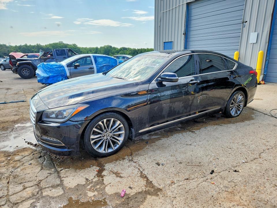 2016 Hyundai Genesis VIN KMHGN4JE1GU106389 COPART salvage auction — MINOR DENT/SCRATCHES, TN - CERTIFICATE OF TITLE (P), sold $3,450 on 2026-07-30 (photo 1)