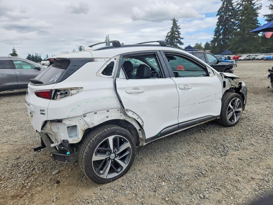 2021 Hyundai Kona VIN KM8K3CA59MU720094 COPART salvage auction — ALL OVER, WA - BILL OF SALE, sold $3,900 on 2026-07-31 (photo 3)