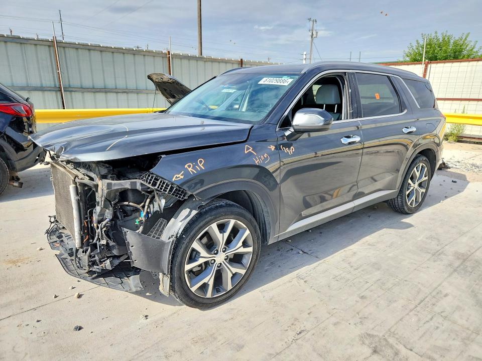 2020 Hyundai Palisade VIN KM8R44HE7LU109552 COPART salvage auction — FRONT END, TX - SALVAGE VEHICLE TITLE (P), sold $800 on 2026-07-28 (photo 1)