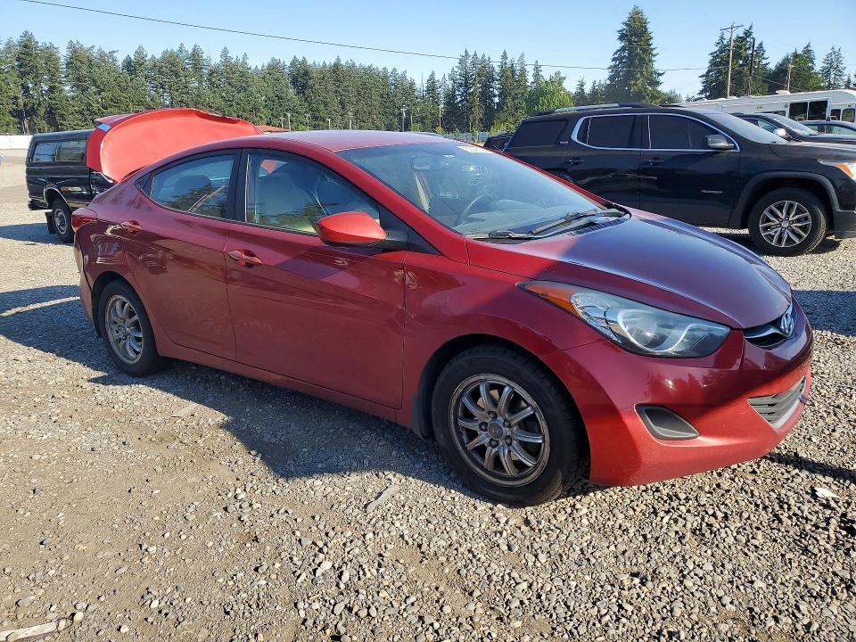 2013 Hyundai Elantra VIN KMHDH4AE9DU638317 COPART salvage auction — REAR END, Wa - Bill Of Sale, sold $875 on 2026-07-31 (photo 4)