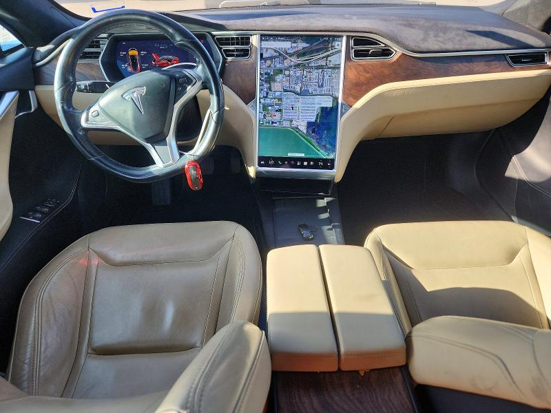 2016 Tesla Model s VIN 5YJSA1E2XGF156399 COPART salvage auction — SIDE, Salvage Title, sold $1,200 on 2026-07-30 (photo 8)