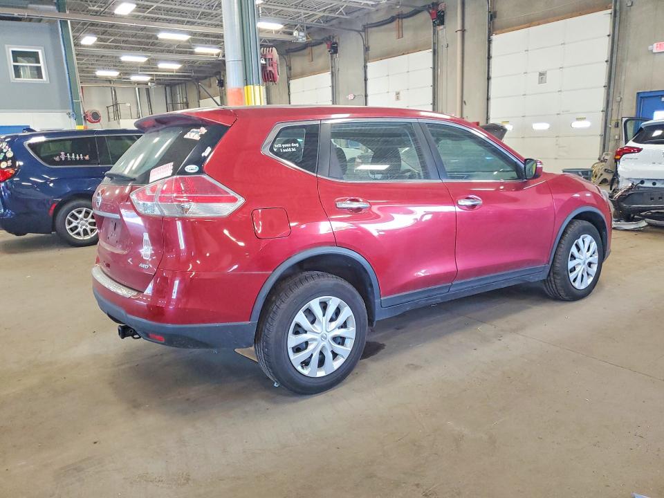 2015 Nissan Rogue VIN KNMAT2MV2FP500304 COPART salvage auction — FRONT END, Mn - Certificate Of Title, sold $525 on 2026-07-28 (photo 3)