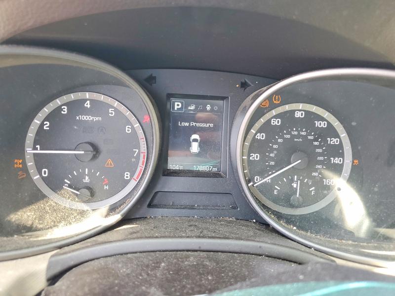 2017 Hyundai Santa fe VIN 5XYZUDLB1HG387437 COPART salvage auction — FRONT END, Ct - Cert Of Title-Salvage, sold $1,100 on 2026-07-14 (photo 9)