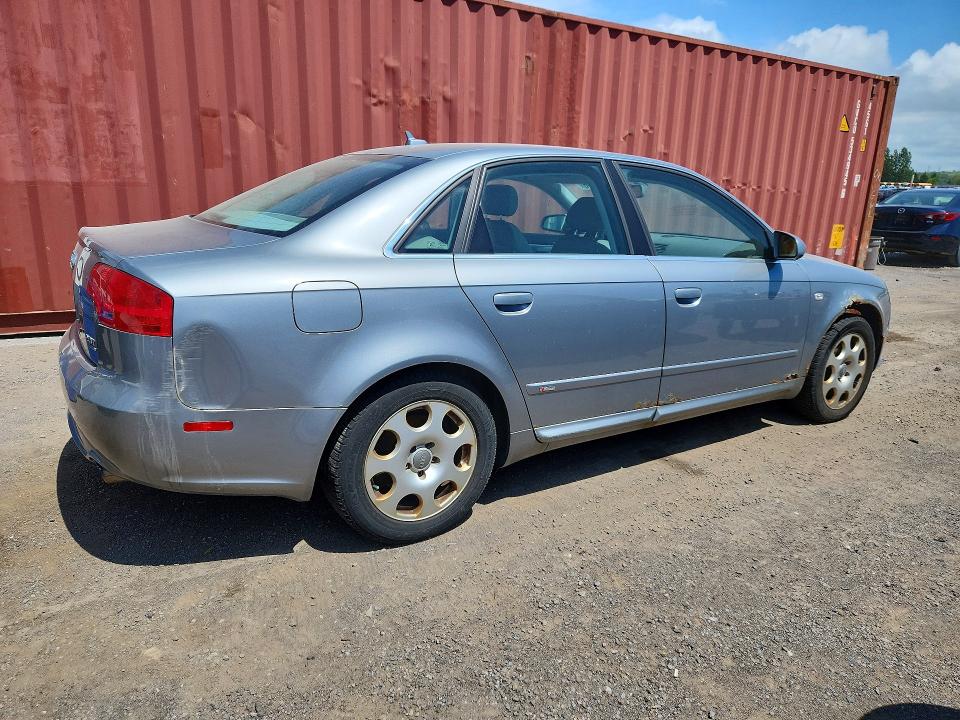 2008 Audi A4 VIN WAUDF68E78A160303 COPART salvage auction — MECHANICAL, On - Permit No Brand - Unfit, sold $300 on 2026-07-23 (photo 3)
