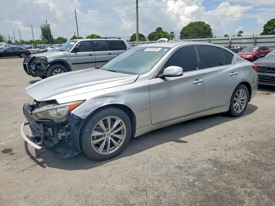 2017 Infiniti Q50 VIN JN1EV7AP8HM736624 COPART salvage auction — MECHANICAL, Tn - Salvage Cert-Rebuilt Vehicle, sold $1,250 on 2026-07-27 (photo 1)