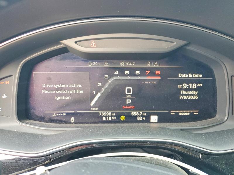 2020 Audi Sq7 VIN WA1VWAF75LD013252 COPART salvage auction — MINOR DENT/SCRATCHES, Oh - Cert Of Title-Repossession (P), sold $30,500 on 2026-07-29 (photo 9)