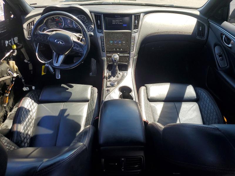2018 Infiniti Q50 VIN JN1FV7AP2JM460161 COPART salvage auction — FRONT END, Ca - Salvage Certificate, sold $90 on 2026-07-28 (photo 8)