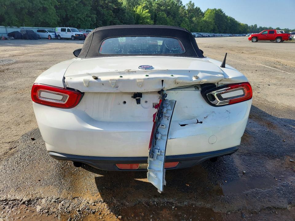2018 Fiat 124 spider VIN JC1NFAEK9J0135755 COPART salvage auction — REAR END, La - Cert Of Title-Salvage, sold $175 on 2026-07-30 (photo 6)